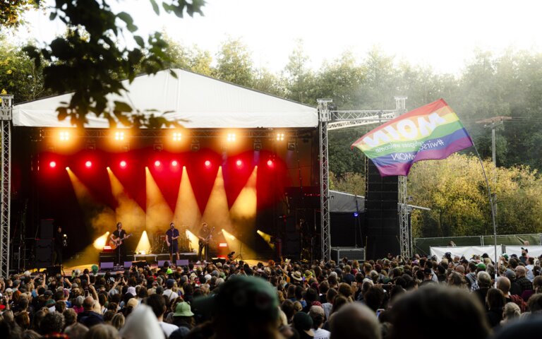 Foto vom Auftritt der Band Selig beim Demokratie-Festival „Jamel rockt den Förster“. | © Andreas Hornoff