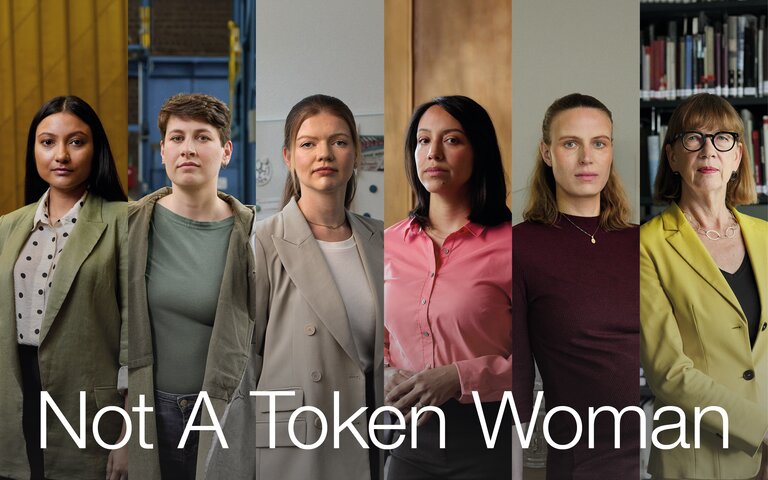 Die Kampagne Not A Token Woman kämpft für mehr Frauen in der Wissenschaft.  | © RWTH Aachen
