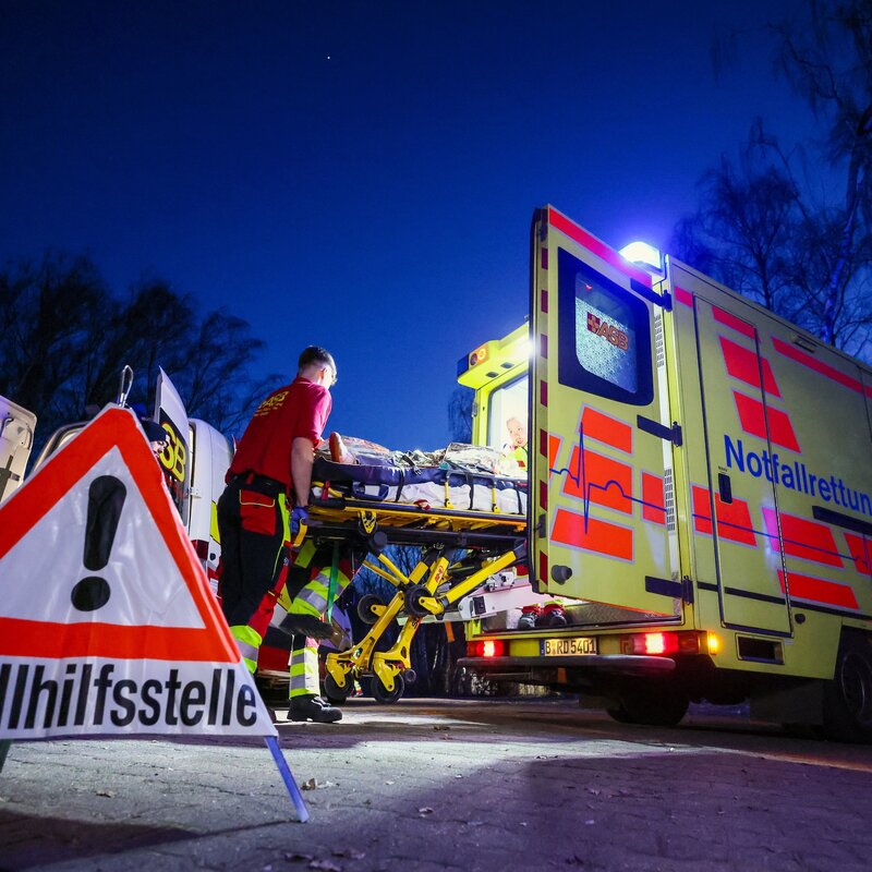 Notallsituation, ASB Berlin | © Hannibal Hanschke | ASB Berlin 