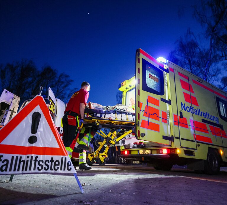 Notallsituation, ASB Berlin | © Hannibal Hanschke | ASB Berlin 